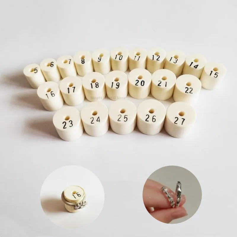 23 Stile, hochtemperaturbeständiges Keramikkern-Ring-Werkzeug, Silber-Ton, Herstellung von DIY-Silberschmuck, Paarring, Handmodell-Werkzeuge