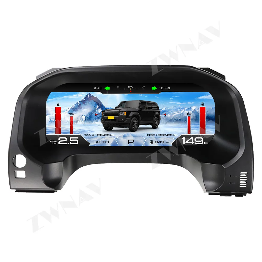 Für TOYOTA LAND CRUISER Prado 150 2010 - 2020 LCD-Anzeigen, Auto-Tachometer, Armaturenbrett-Bildschirm, Auto-GPS-Navigation, virtuelles Cockpit Image