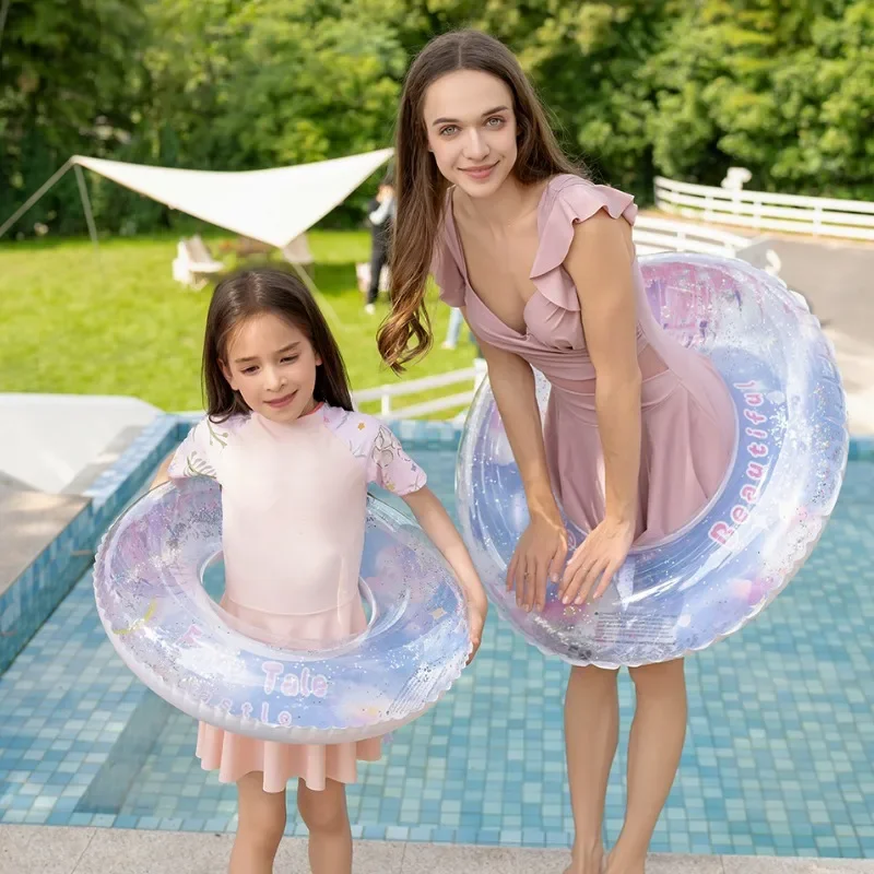 Traumhaftes Schloss Aufblasbare Spielzeuge Sommer-Pool Schwimmring PVC Verstärktes Schwimmendes Wasserspielzeug Outdoor Aufblasbares Spielzeug für Kinder und Erwachsene Image