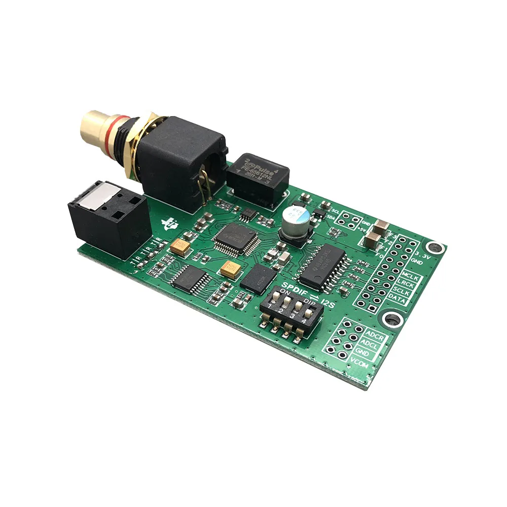 Nvarcher I2S IIS Optische Koaxial Analog Audio Signal Verarbeitung Umwandlung Schalter Board für Amanero Italienischen Usb-schnittstelle Image