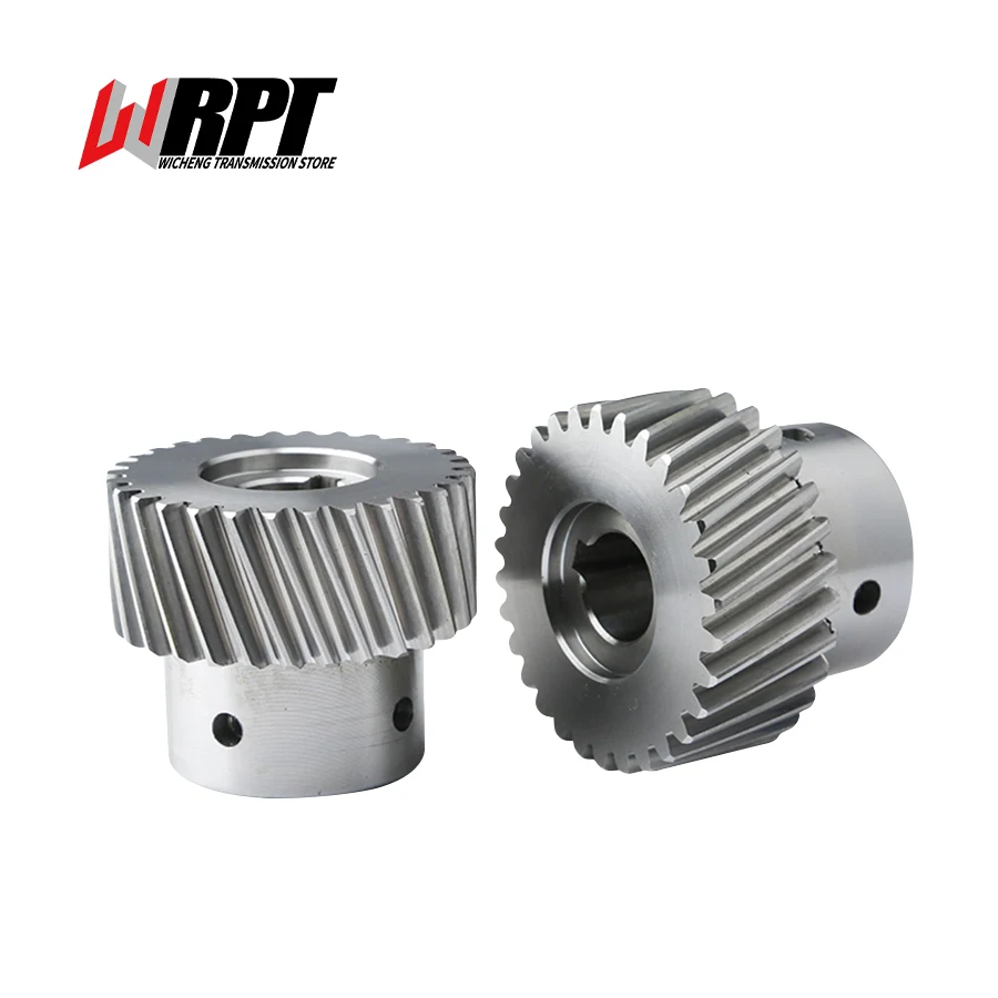 Linkes Schrägverzahnung, Präzisionsfräsen, Graviermaschine, Übertragungsgetriebe, 1,25 Form, 1,5 Form, 2 Form, hochpräziser Schrägritzel Image