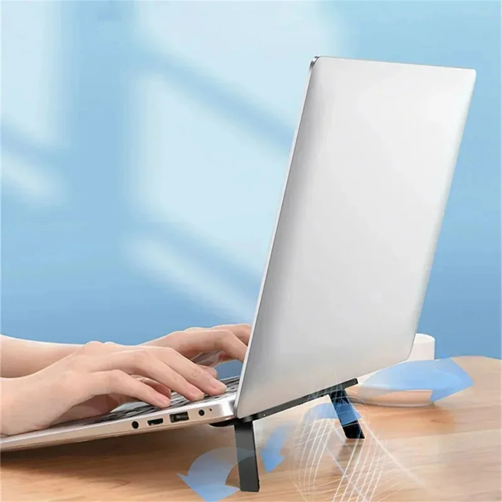 Verstellbarer universeller Laptop-Ständer, ergonomischer, faltbarer, tragbarer Ständer für MacBook Pro Air, Lenovo, Samsung, Kühlungsdesign Image