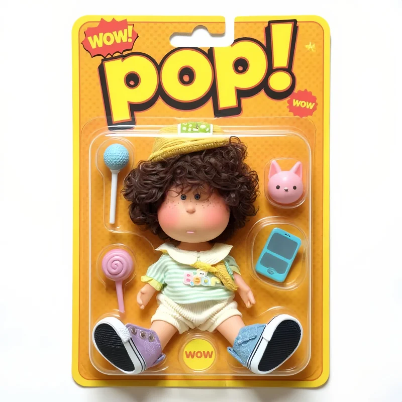 25cm Gummi-Puppe Kartoffel-Puppe Mia Vollständig Verklebt Kommt mit Zufälliger Kleidung Spielzeug zum Kleiderwechseln Ausstellungsmodell Mädchen Geburtstagsgeschenk Image