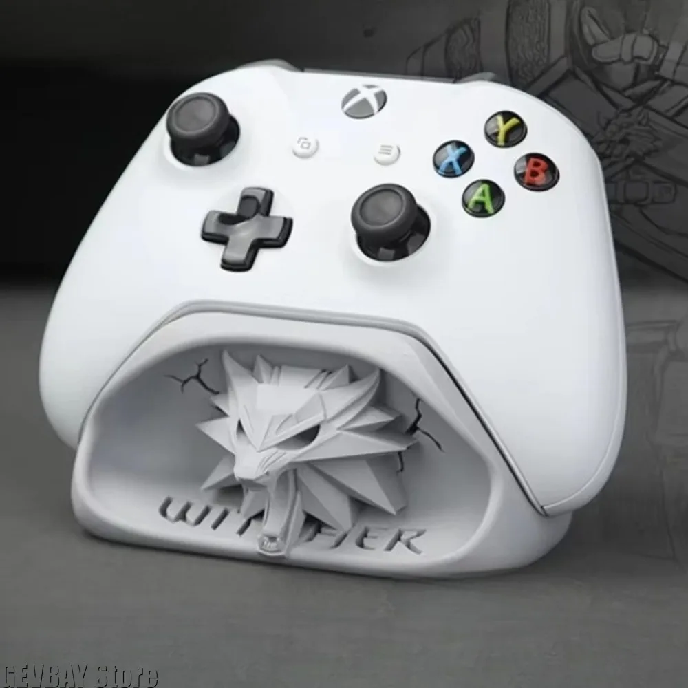 Wizard Wolf Kopf Abzeichen Game Controller Basis Halterung für Xbox Gamepad Gaming Peripheriegeräte Computer Zubehör Desktop Lagerung