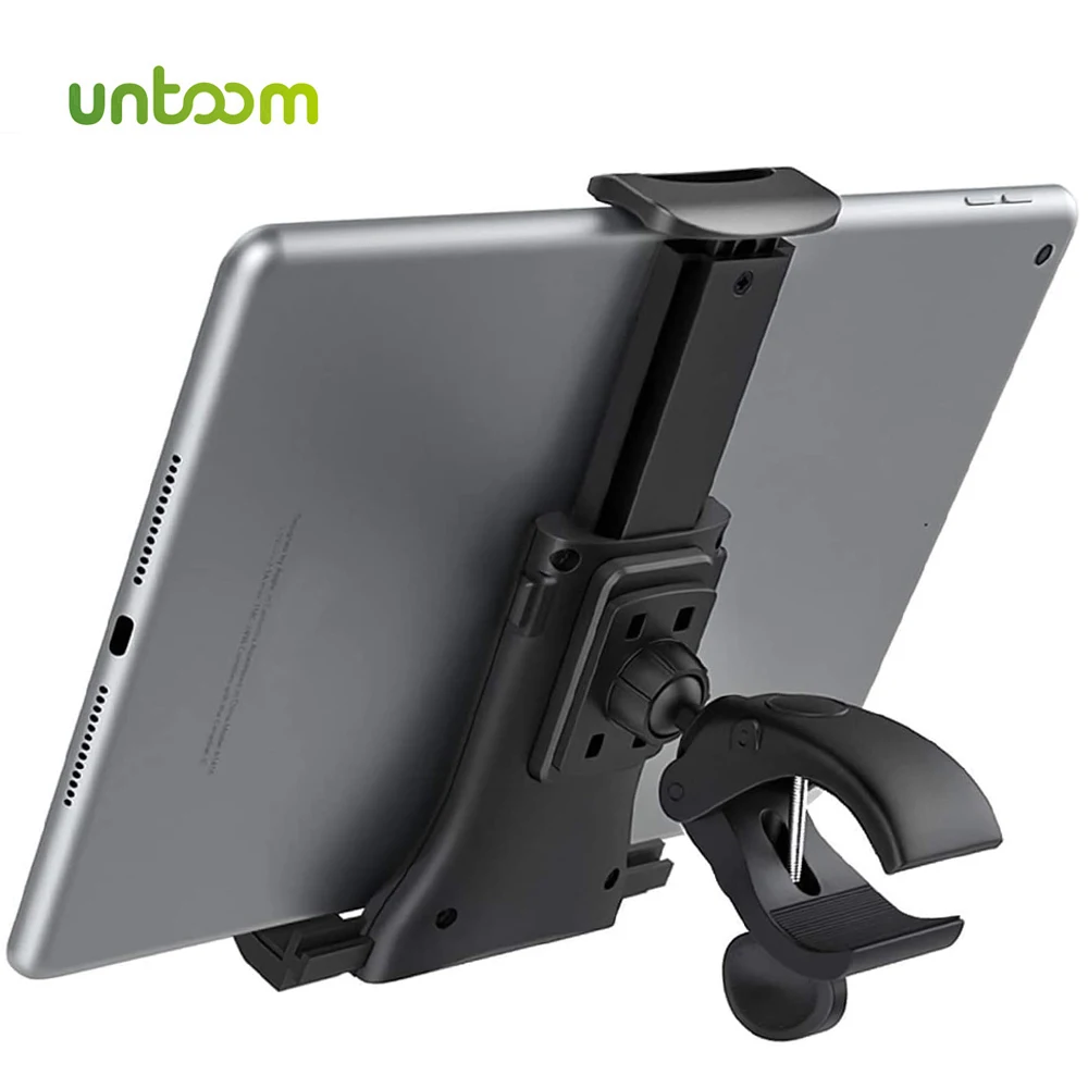 Untoom Bike Tablet Halter Indoor Gym Laufband Lenker Halterung Ständer für Tablet Handy Unterstützung Für 4-12 zoll Geräte iPad Image