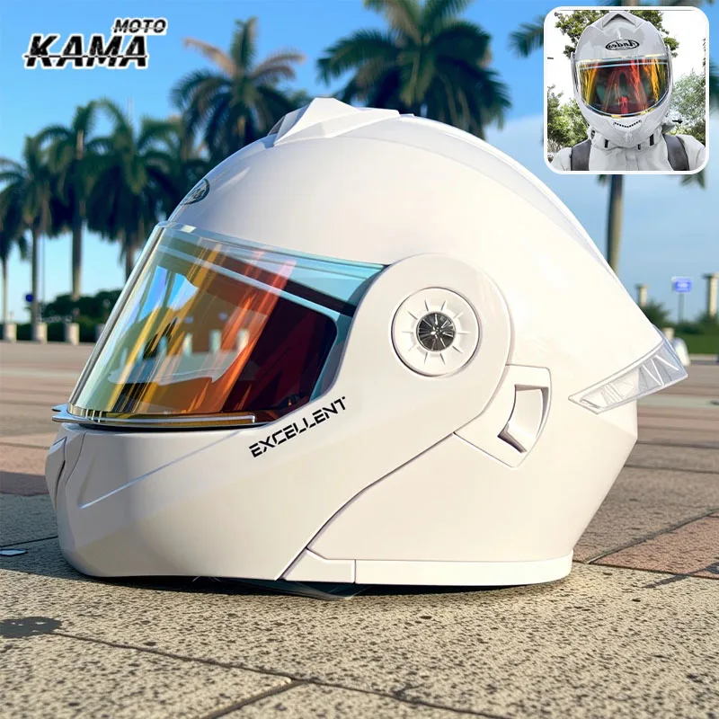 HOT Motorradhelm für Frauen im Sommer Sonnenschutz und Atmungsaktiver Halbhelm Vier-Jahreszeiten-Helm für Männer und Frauen Capacete Image