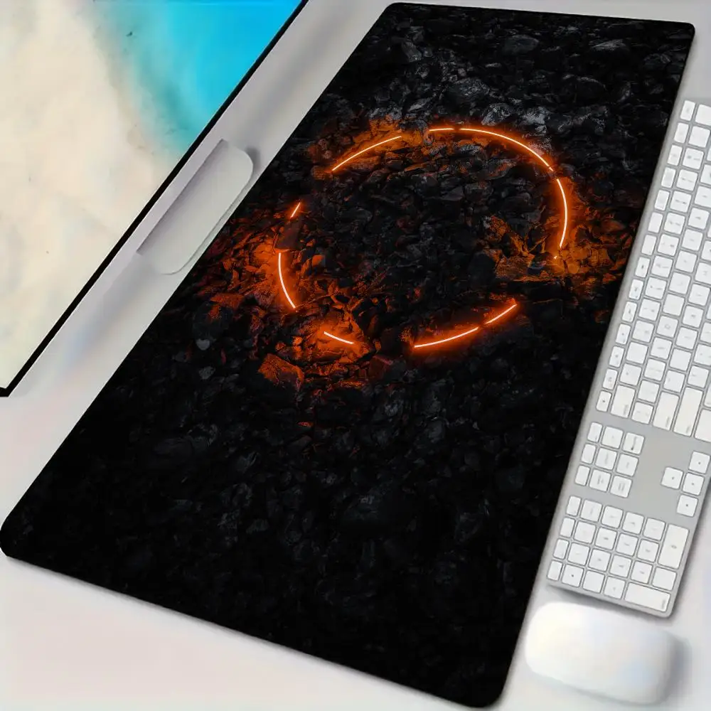 Mauspad, Schreibtischunterlage, abstraktes Kunstmuster-Design, Mauspad mit genähten Kanten, rutschfeste Gummiunterseite, Tastatur, erweiterte Pad-Gaming-Matte Image