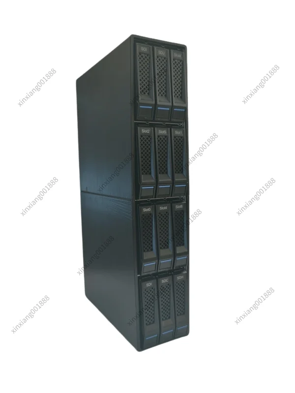 Externe Aufbewahrungsbox, 12-Bay-Festplatten-Erweiterungsschrank, 12-g-Rückplatte, mehrere Käfige können in Reihe verbunden werden Image