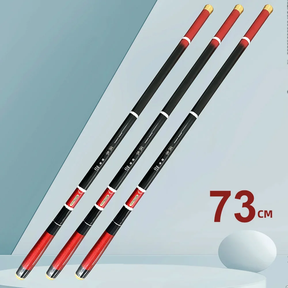 Neue super harte ultraleichte Carbon Angelrute 3,6 m 4,5 m 5,4 m 6,3 m 7,2 m Karpfen Angelruten reisen Süßwassers trom Angelrute