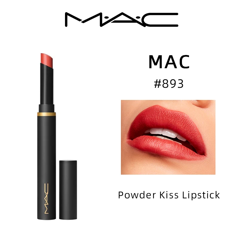 Rouge à lèvres MAC Powder Kiss Velvet Blur Slim - # 893 - 2g - Maquillage Mac Original pour Femmes, Maquillage de Beauté, Articles Sephora