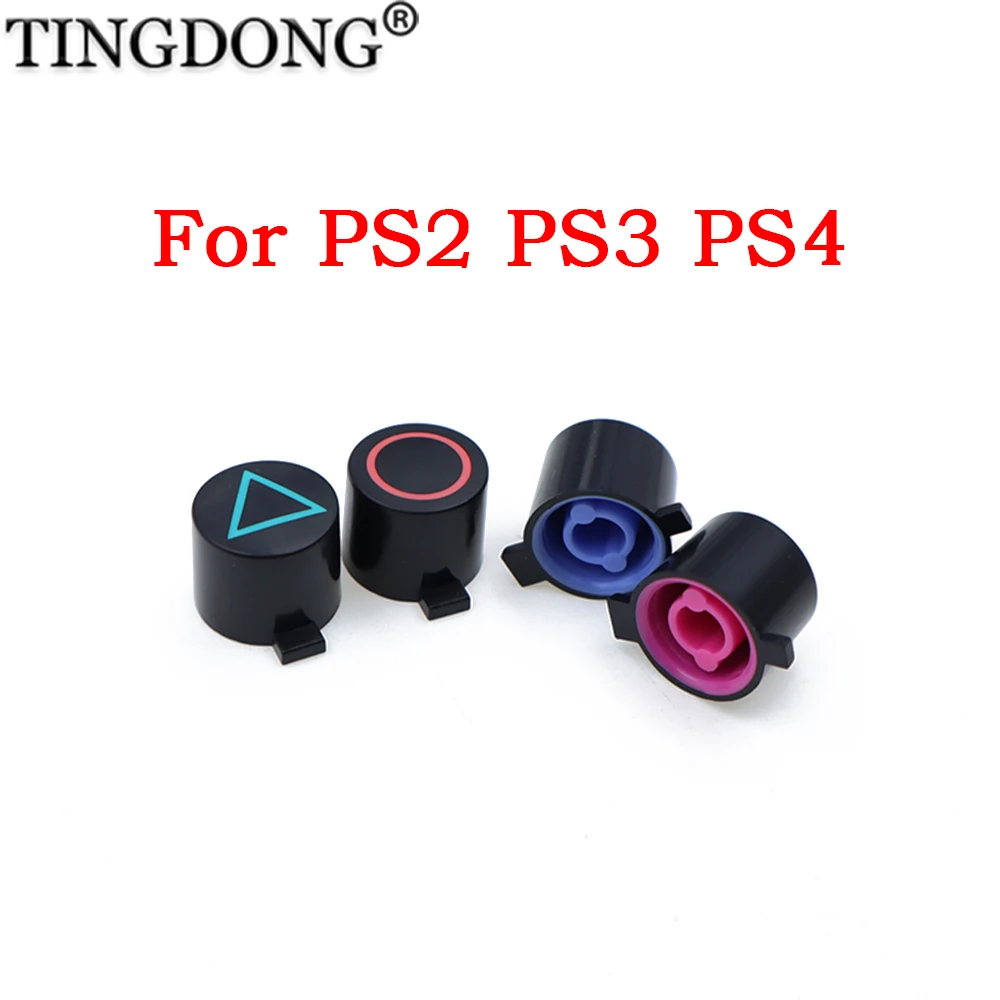 Ersatz-Plastik-ABXY-Tasten Reparaturteil für PS2 PS3 PS4 Controller Kreis Quadrat Dreieck X Tasten