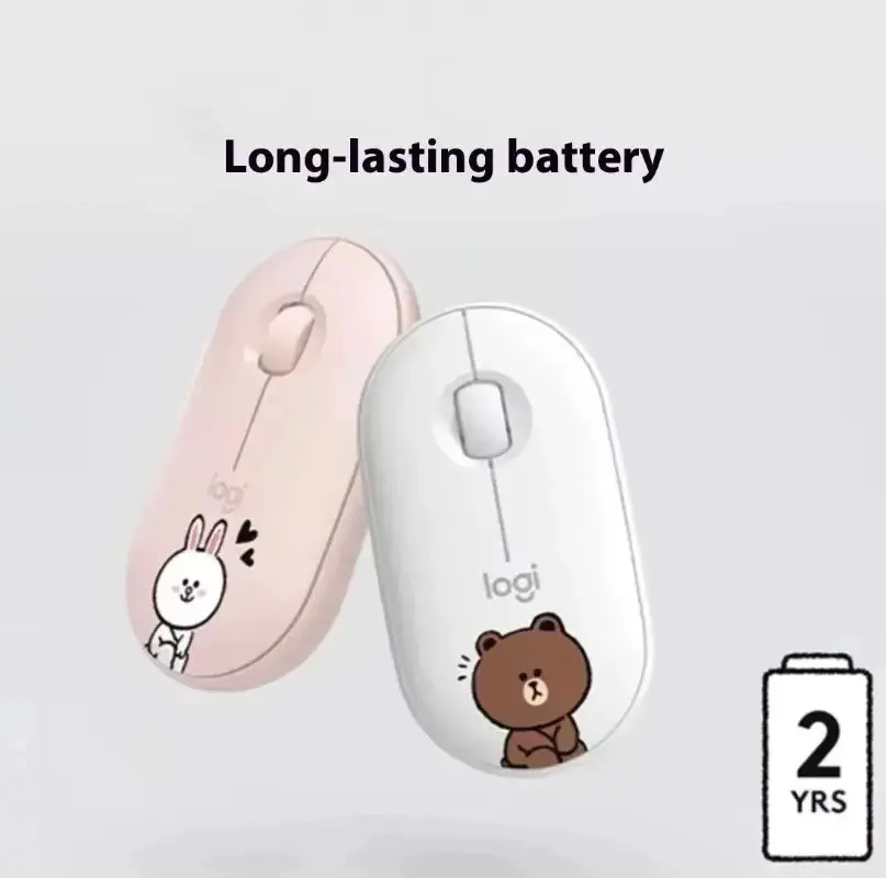 Neue Logitech Pebble M350 Kabellose Bluetooth-Maus Leise Ultraflache Bluetooth-Maus Langlebige Laptop-Maus Praktische Büromaus Image