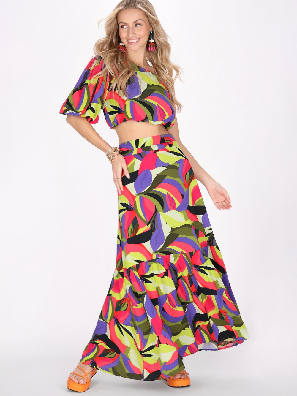 IZIA Rock Damen mehrfarbig, L