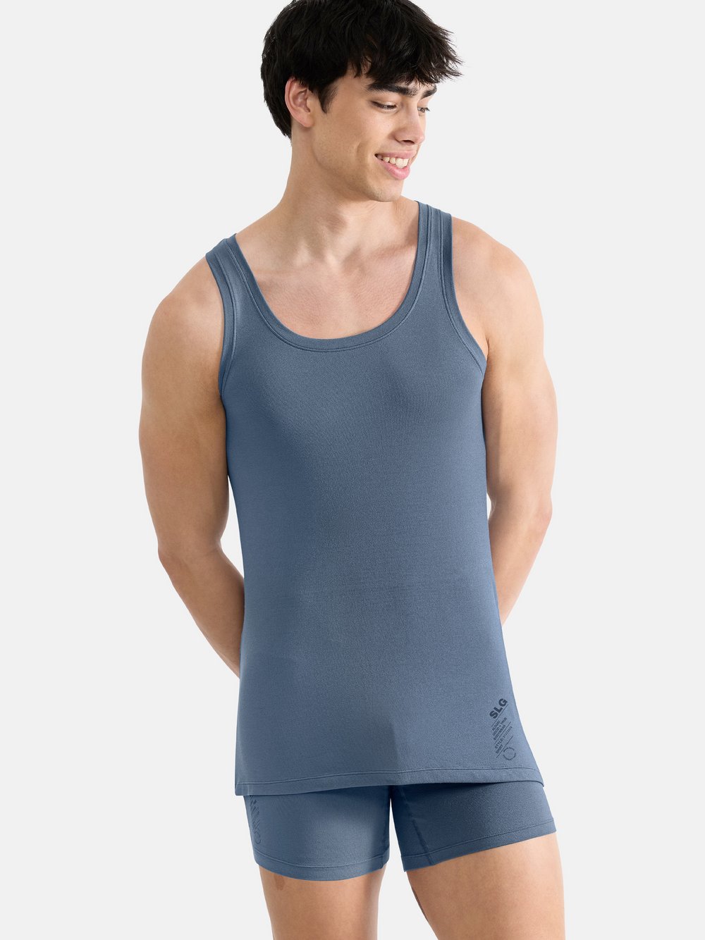 sloggi Unterhemd Herren blau, L Image
