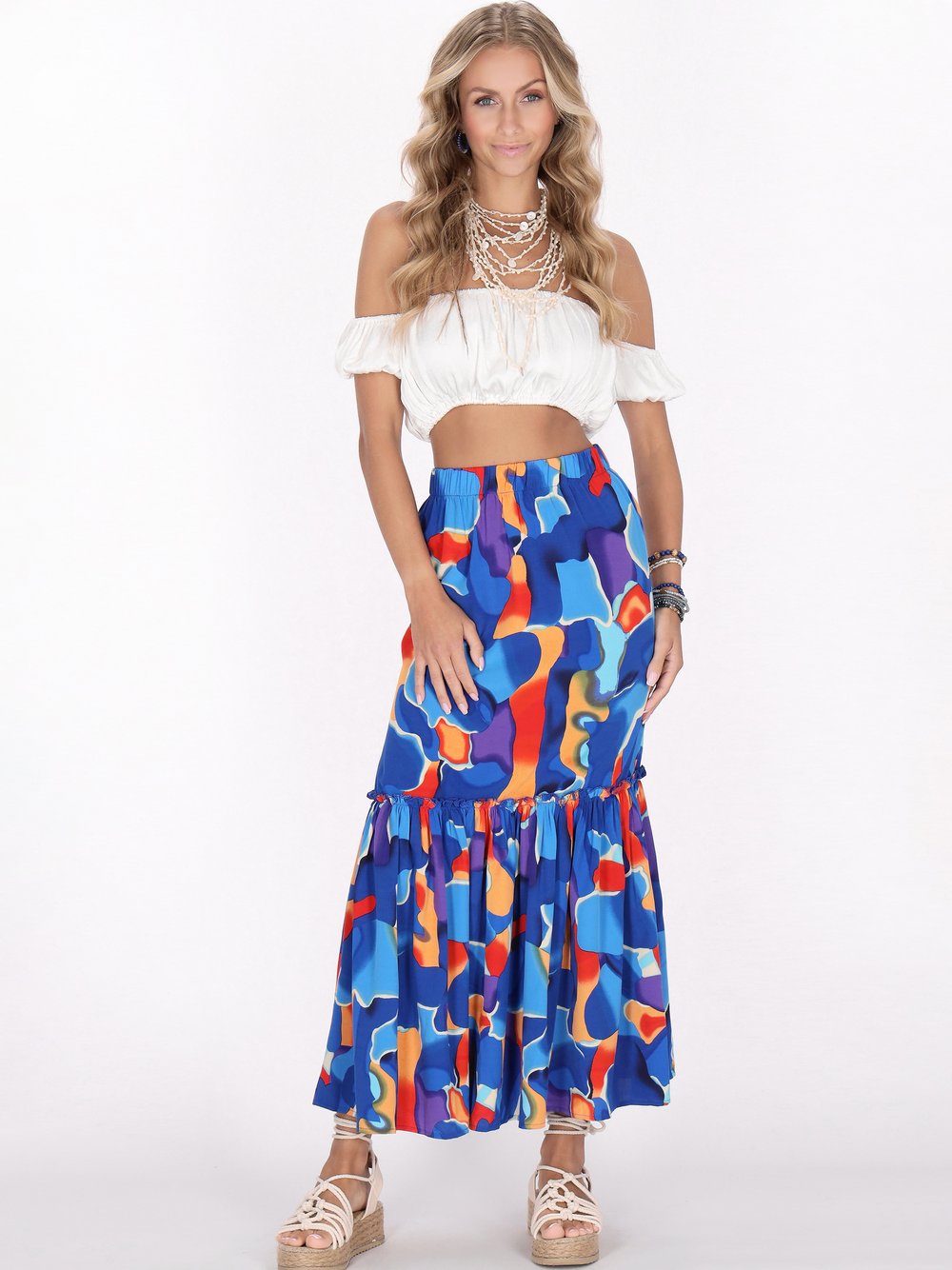IZIA Rock Damen blau, L