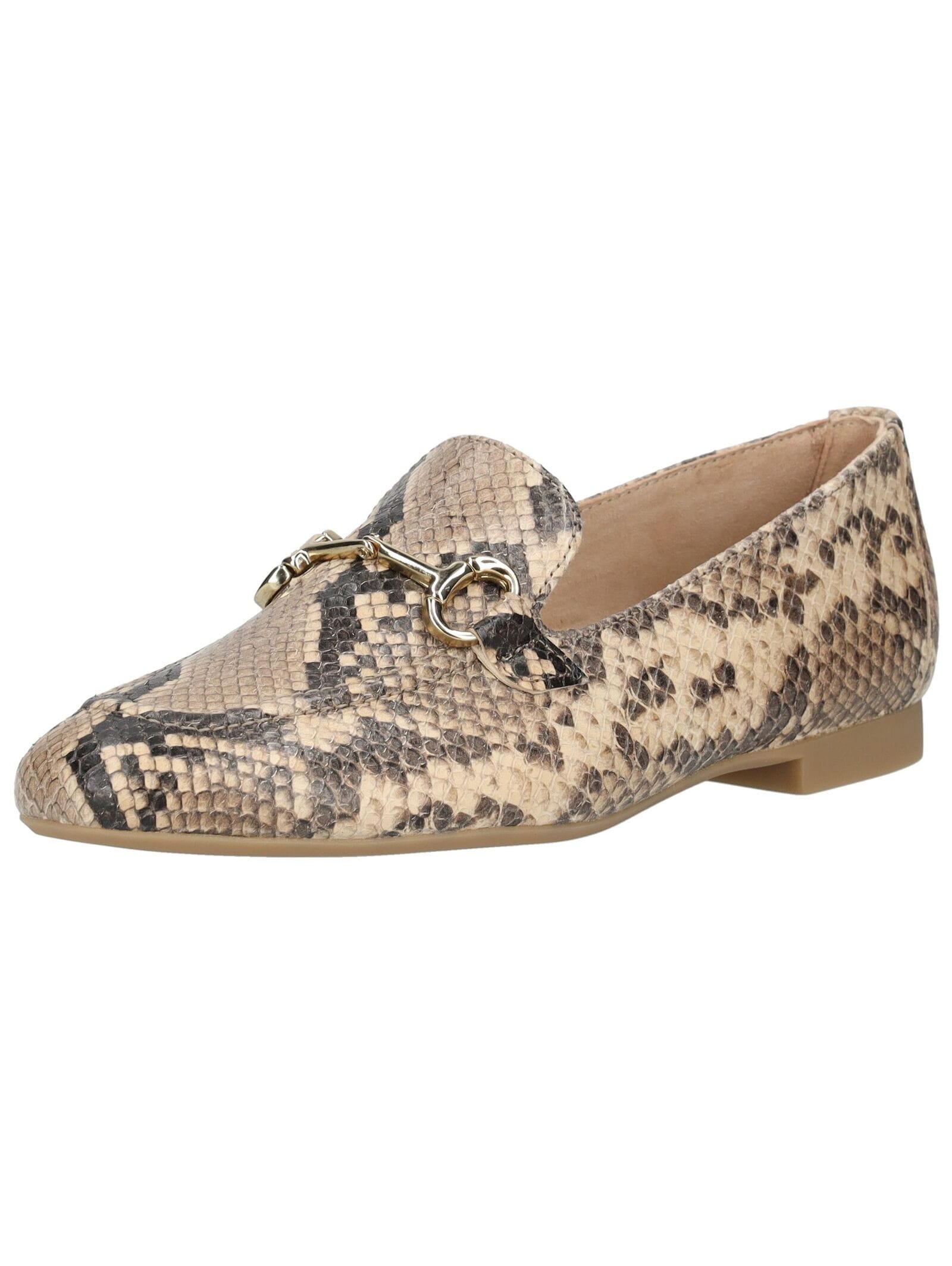 Slipper PAUL GREEN "Paul Green Slipper Glattleder", Damen, Gr. 38,5, beige, Glattleder, Schuhe Slipper