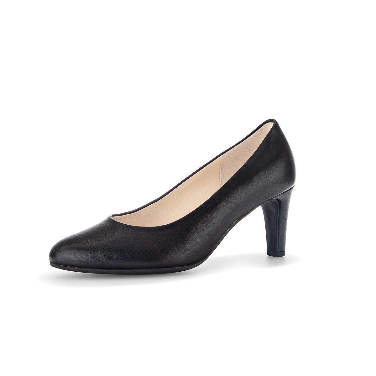 Pumps GABOR "Eleganter Pumps Glattleder", Damen, Gr. 35, schwarz, Schuhe Pumps
