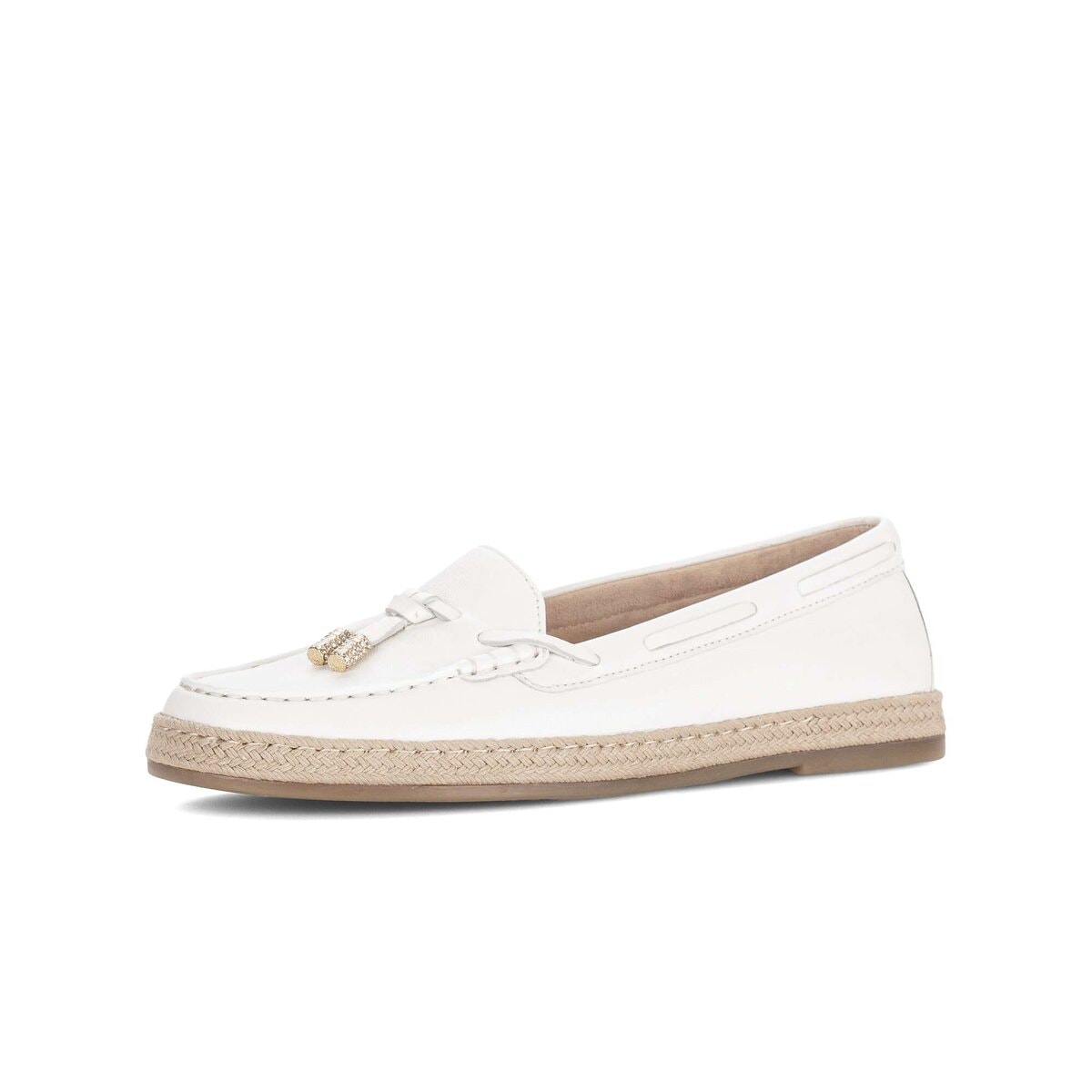 Slipper GABOR "Slipper", Damen, Gr. 43, creme, Schuhe Slipper