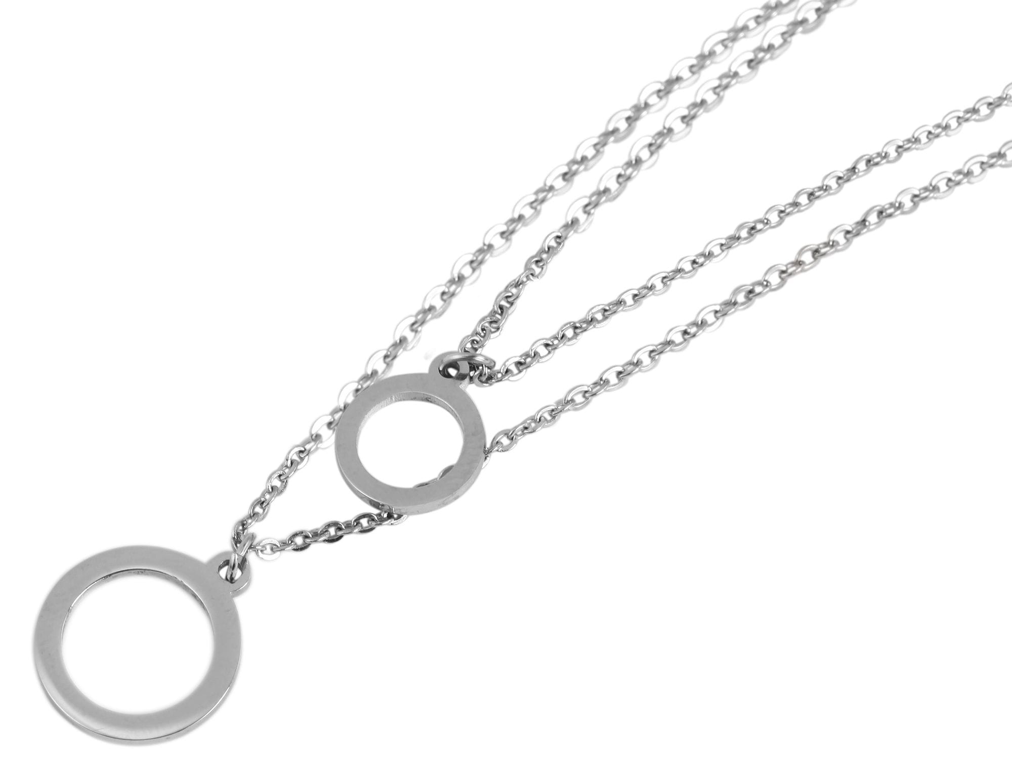 Kette ohne Anhänger ADELIA´S "Damen Halskette mit Anhänger – aus Edelstahl", silber, Halsketten, Damen, 48cm, Edelstahl, Ein stilvolles Geschenk für besondere Momente Image