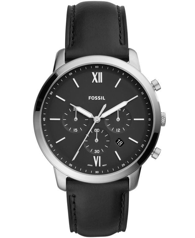 Neutra Quartz Stainless Steel Chronograph Watch Bracelet Set - Metallic - Fossil Watches