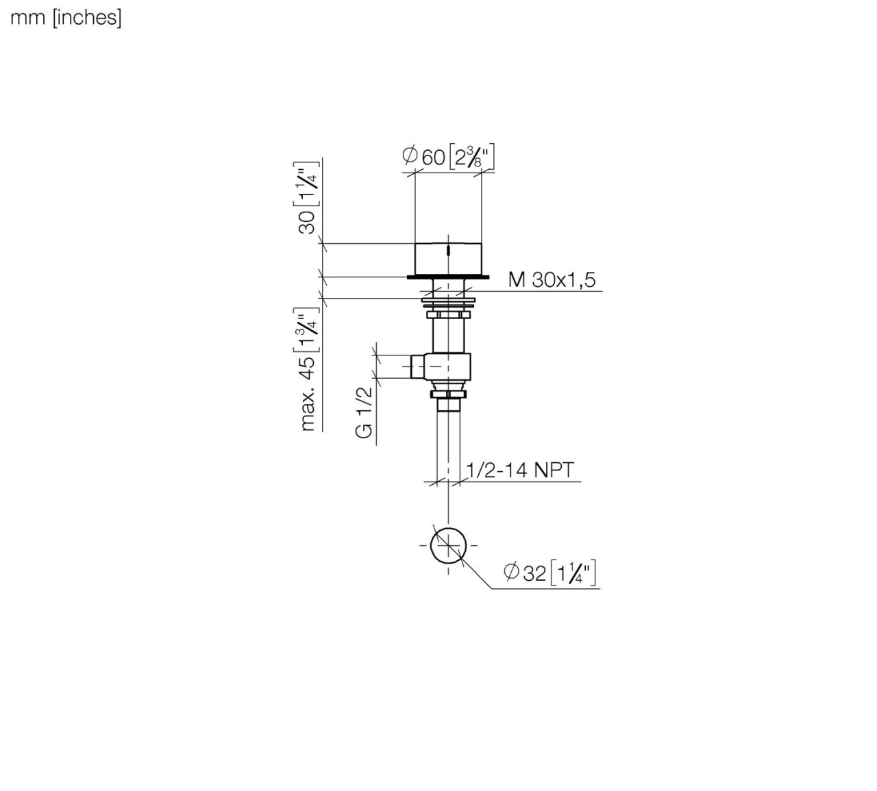 Dornbracht Seitenventil 20000740 20000740-42 Image