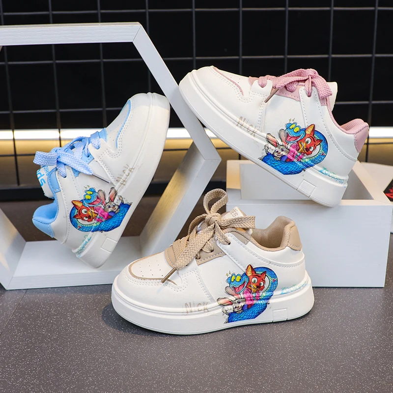 Zootopia Nick Wilde Kinder-Schuhe, niedlich, lässig, 2026, Disney, Frühling, neue Kinder-Mädchen-Schuhe, rutschfest, weicher Boden, Sport-Kinderschuhe