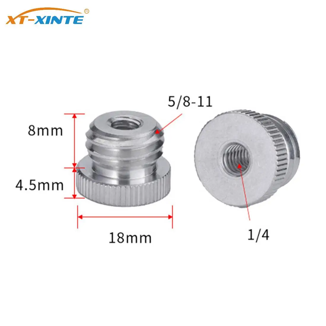 2 stücke Kamera Schraube Adapter 1/4 Bis 3/8 3/8 bis 5/8 Weiblich zu Außengewinde Mount Adapter Für Laser ebene Stativ Mikrofon Mic Stand Image