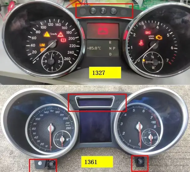 Hochwertiges Armaturenbrett-LCD-Instrumentendisplay für Mercedes-Benz MB ML W164, GL X164, R-Klasse W251 Image