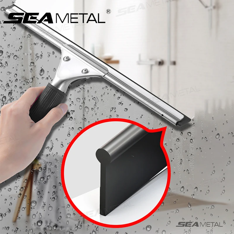 SEAMETAL Auto Glas Reinigung Schaber Auto Fenster Wasser Wischer Glas Rakel 25/35/40 cm Gummi Klinge für Auto Hause Reinigung Werkzeuge Image