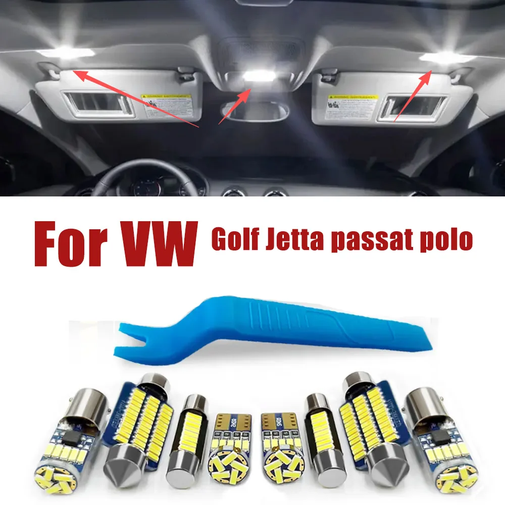 Kit Luci LED Interne per Auto per VW Passat B5 B6 B7 CC Golf Jetta 3 4 5 6 7 MK4 MK5 MK6 MK7 Polo 6R 6C 9N Accessori Canbus