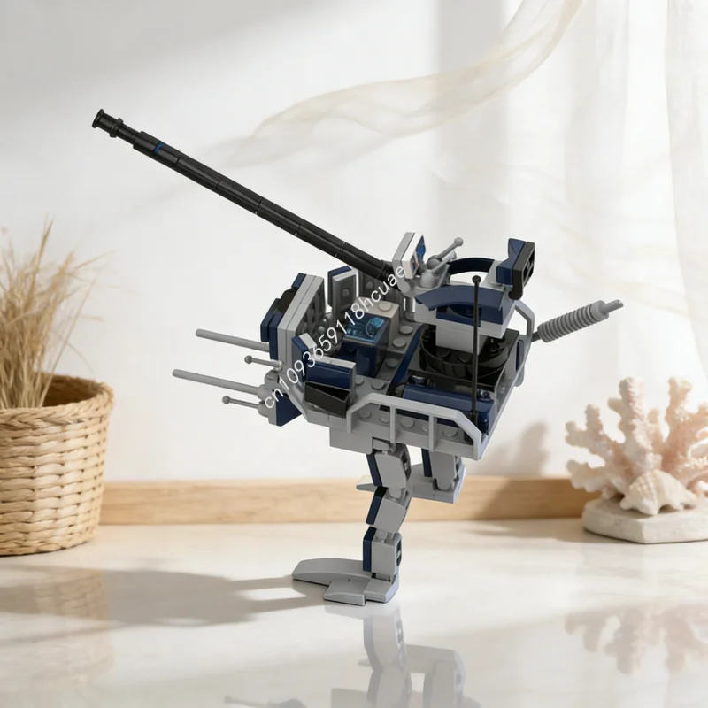 128-teiliges MOC Star Battle Clone Walker Modell-Bausteinset zum Zusammenbauen, DIY Weihnachtsgeschenk, Kreative Idee, Lernspielzeug Image