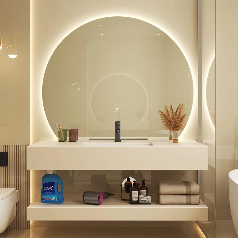 Organizer Aufbewahrung Badezimmerschrank Parfümtrennwände Make-up Waschbecken Regale Weißer Schrank Schrank Luxus Gabinete Raummöbel