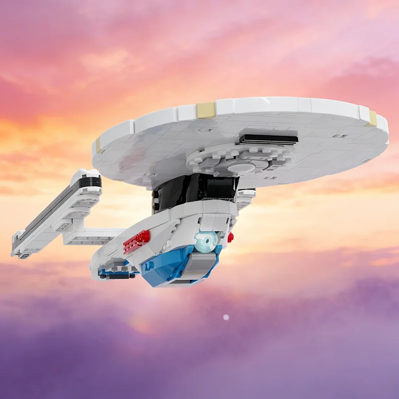 889 stücke MOC Excelsior Klasse Raum Modell Bausteine Bau Kreative Idee Bildung Ziegel Weihnachten Geschenke Spielzeug Kinder Image