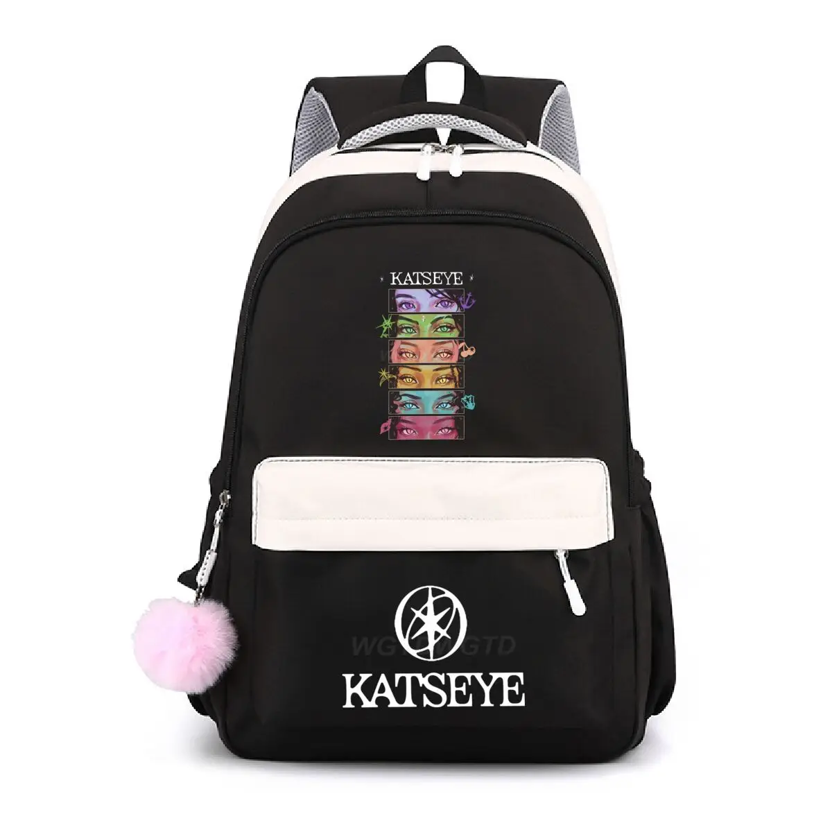 Sac à dos imprimé Katseye pour filles, sac d'école de grande capacité pour étudiants, style de rue Y2K, sacs d'école pour jeunes, sac pour ordinateur portable unisexe