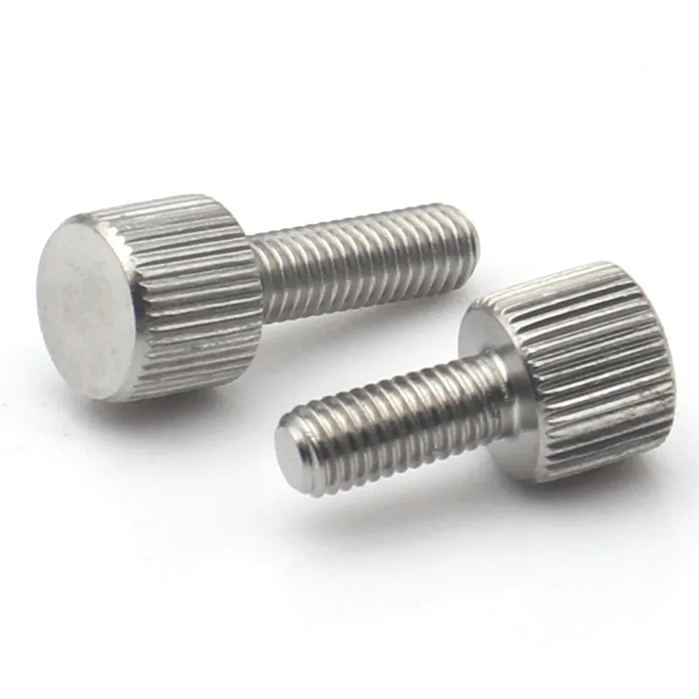 M2-M8 Rändelschrauben aus Edelstahl 304, hoher runder Kopf, handfest anziehen Schrauben, verschiedene Größen Image