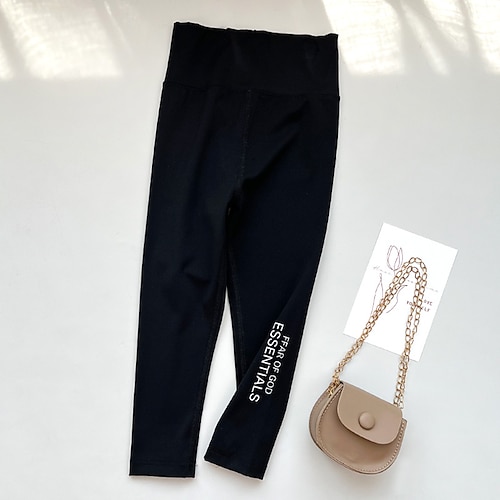 kinderkleidung Mädchen Gamaschen Feste Farbe Aktiv Outdoor 7-13 Jahre Frühling Schwarz Weiß Rosa Image