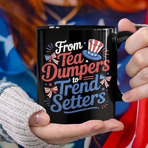 Tasse zum 250. Jahrestag der Vereinigten Staaten – patriotisches Geschenk, Keramik-Kaffeebecher zum 550. Jahrestag, 1776–2026 Amerika 250, Geschenk zum Unabhängigkeitstag (4. Juli) für Männer und Image