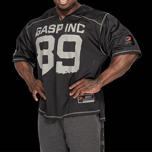 Herren Lauf-T-Shirt Kompressionsshirt Laufshirt Kurzarm Oberteil Sommer Frühling Herbst Buchstabe Schnelltrocknend Kompression Feuchtigkeitsableitend Fitnesstraining Aktives Training Übung Image