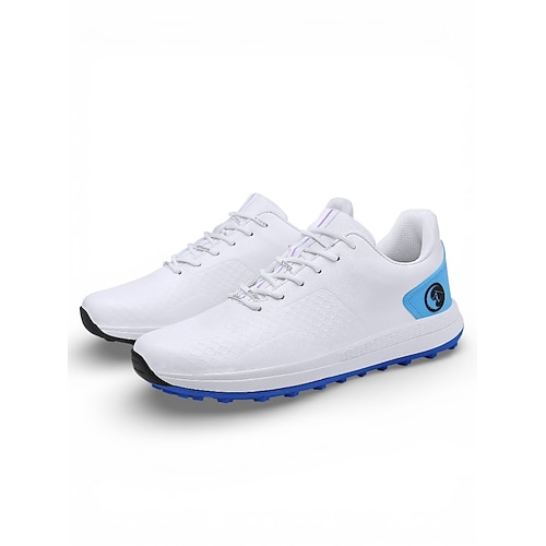 Weiße Herren-Sneaker, leicht, bequeme Passform, perfekt für Freizeitkleidung oder Golfveranstaltungen Image