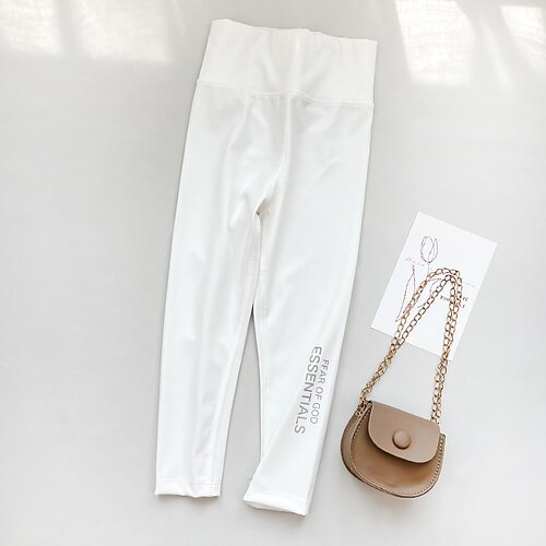 kinderkleidung Mädchen Gamaschen Feste Farbe Aktiv Outdoor 7-13 Jahre Frühling Schwarz Weiß Rosa Image