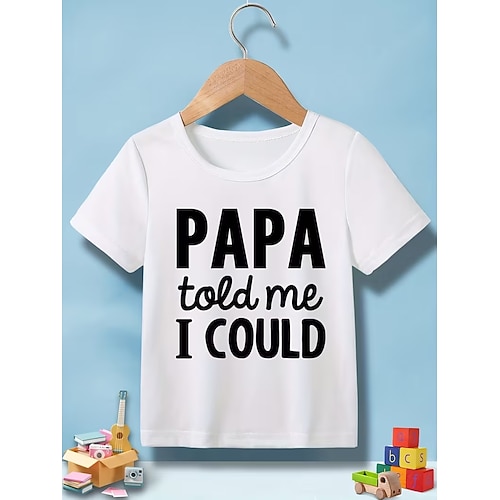 Mädchen 3D Grafik Buchstabe T-Shirt Kurzarm 3D-Druck Sommer Frühling Sport Mode Streetwear Kinder 4-12 Jahre Rundhalsausschnitt Lässig Täglich Outdoor Normale Passform Image