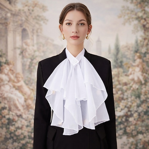 Vintage Rokoko Viktorianisch Halskrause Prinzessin Dame Kostüm Damen Karneval Halloween Renaissance-Messe Erwachsene Weitere Accessoires Ganzjahres Image