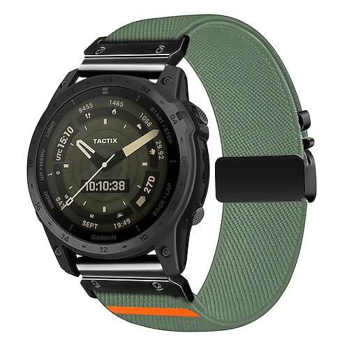 Uhrenarmband für Garmin Fenix 8 43mm Fenix 8 47mm Fenix 8 51mm Fenix 7 Pro Fenix 7S Pro Stoff Ersatz Gurt Schnellspanner Quick Fit Verstellbar Sportarmband Armband Image