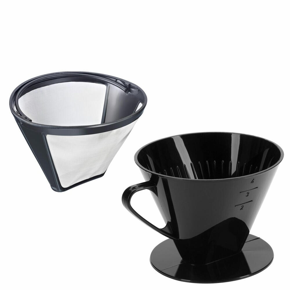 Westmark Set 2tlg. Dauerfilter Kaffee + Kaffeefilter Four Gr.4,1 x 24432260 Dauerfilter Kaffee, Gr. 4,1 x 24442261 Kaffeefilter Four, 244322E7 Image