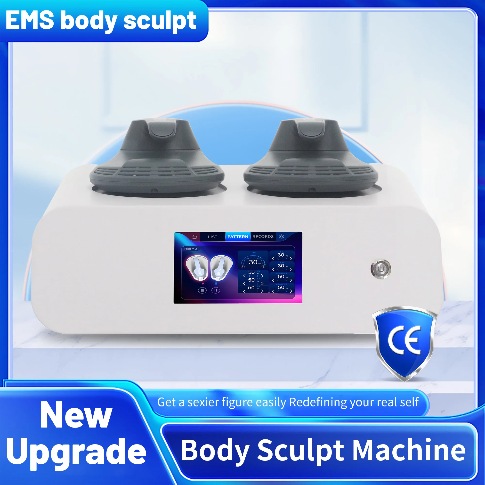EMS Myoslim NEO 15 Tesla RF Professionelle Körperformung 6500 W EMS-Maschine ABS Muskelstimulator Körperformungsmaschine PRO Image