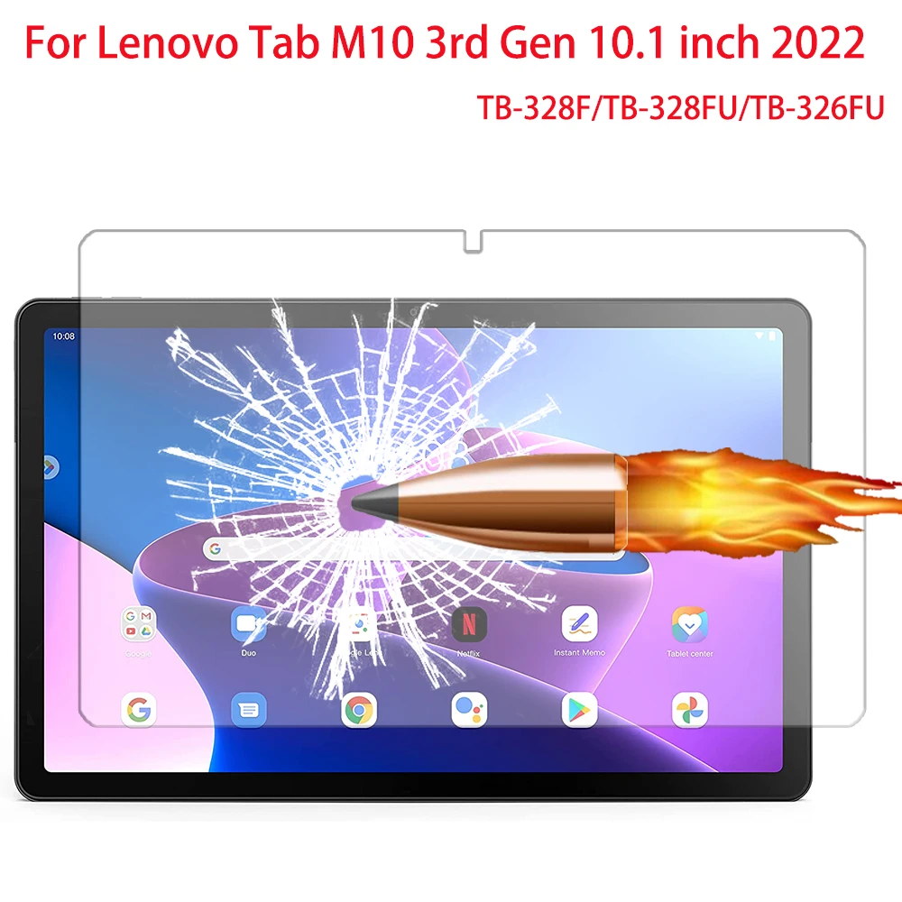 Displays chutz folie aus gehärtetem Glas für Lenovo Tab M10 3. Generation 10,1 Zoll Tablet Schutz folie TB-328F TB-326FU Image