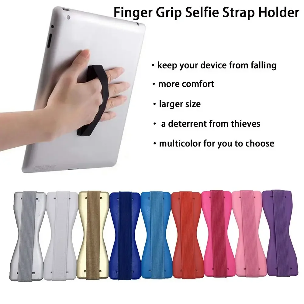 ABS Elastische Tablet Halter Einhand Bedienung Tablet Ständer Selfie Stick Handgelenk Strap Grip Tablet Tablet Finger Strap Grip Halter Image