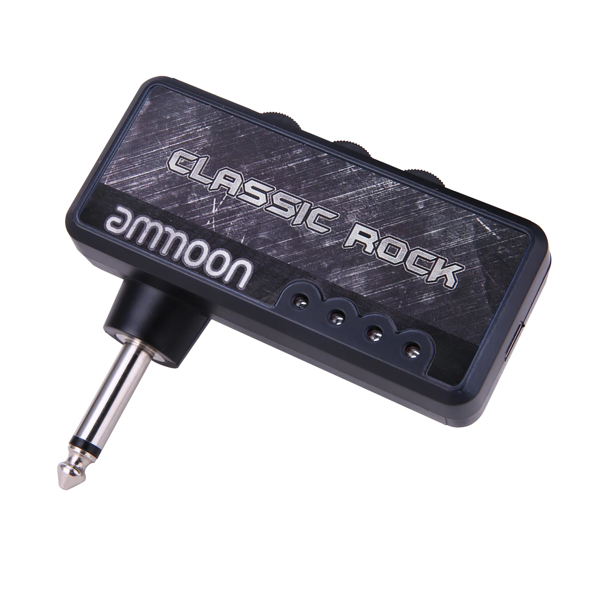 ammoon E-Gitarre Kopfhörerverstärker Verstärker 1/4 Zoll Stecker 3,5 mm Kopfhöreranschluss & Aux In mit klassischem Rock-Verzerrungseffekt Image