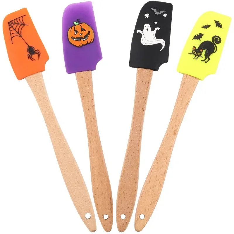 Spatel Silikon Backen Halloween Set Creme Schaber Küchen spatel Koch zubehör Misch utensilien Antihaft-Werkzeuge Gadget Image
