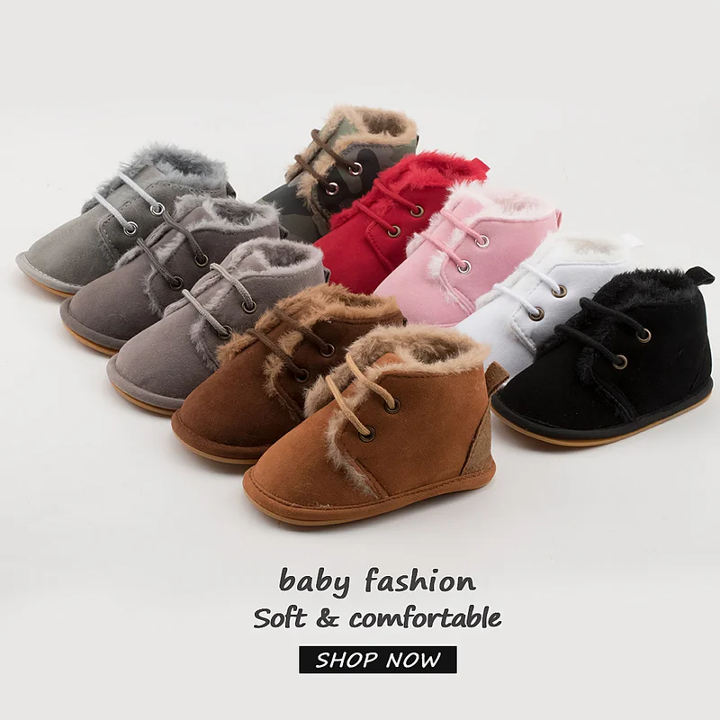 Neue Schnee Baby Booties Schuhe Baby Junge Mädchen Schuhe Krippe Schuhe Winter Warme Baumwolle Anti-slip Sohle Neugeborenen Kleinkind erste Wanderer Schuhe